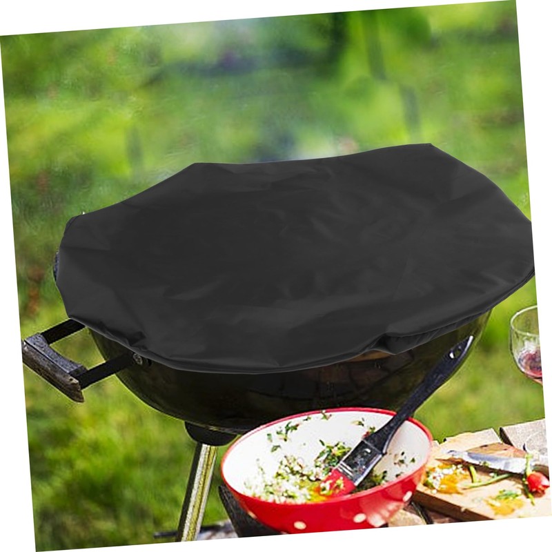 Outanaya Waterproof BBQ Grill Cover 112cm Diameter Oxford Cloth Barbecue