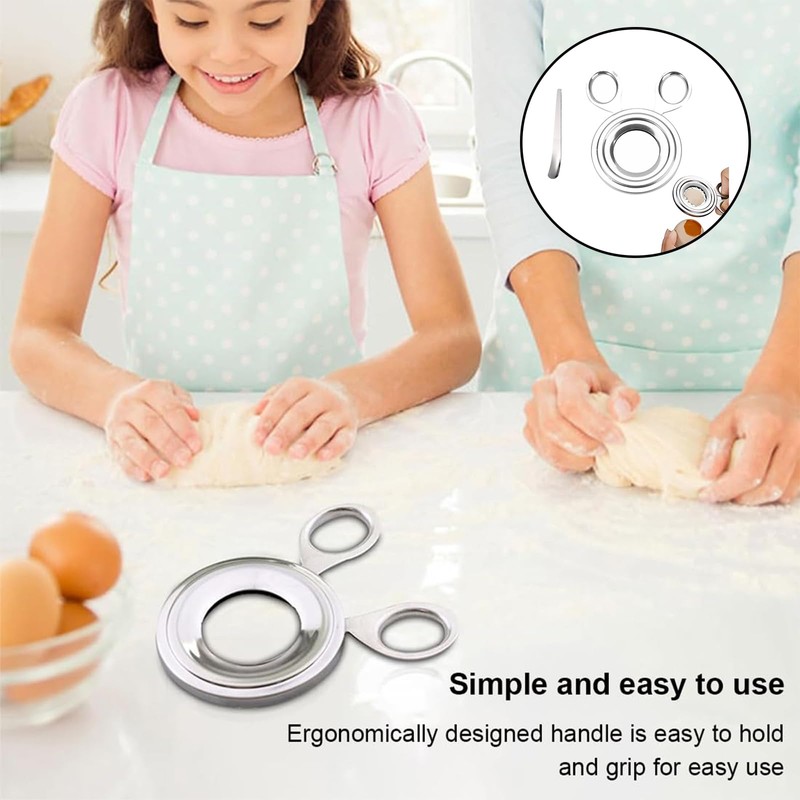 Egg Peeler, Boiled Egg Cutter, Silver Egg Cutter, Shell Remover