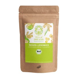 Organic Ginger Lemon Tea | Ginger Lemon Kick | with Lemongrass and Ginger | Loose Tea | 250 g