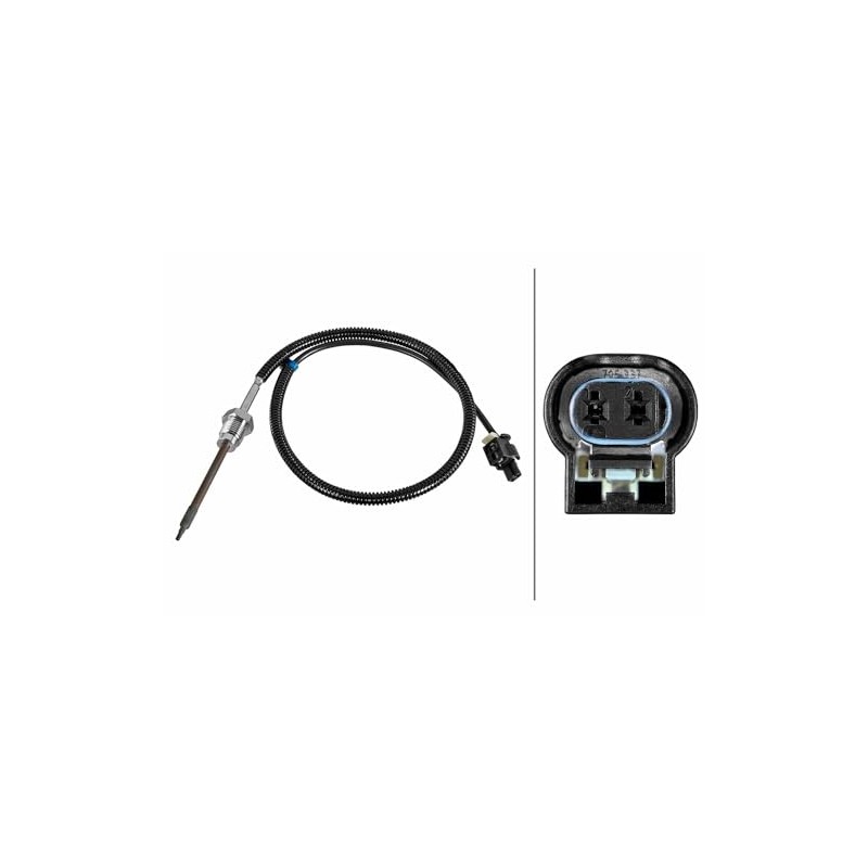HELLA 6PT 010 376-781 Sensor, Exhaust Gas Temperature – 2-Pin