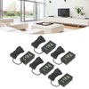 5PCS Electronic Digital Display Thermometer Black Mini Embedded Indoor Digital