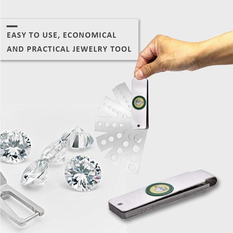 Gem Measuring Tool Jewelry Equipment Accessory Diamond Gem Fan Gauge