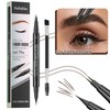 Brow Pencil Dark Brown - Waterproof Eyebrow Pencil - Microblading
