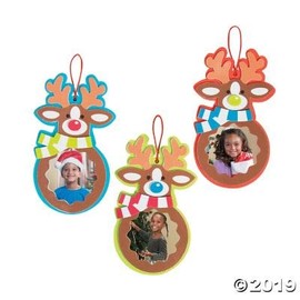Reindeer Photo Ornament Craft Kit -12 - Crafts for Kids and Fun Home Activities
