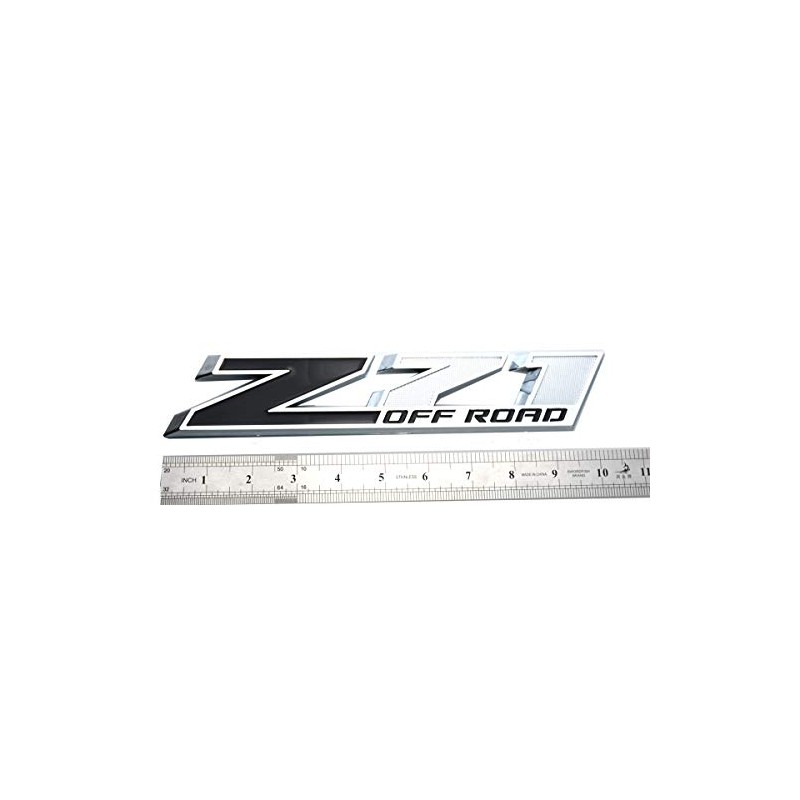 Aimoll 2pcs 10 Inch Big Chrome Z71 Off Emblems Replacement