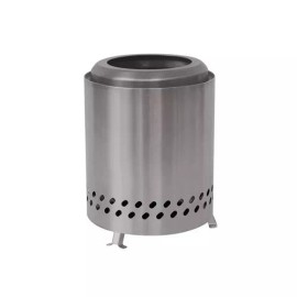 Backyard Creations Stainless Steel Tabletop Smokeless Fire Pit Portable Camping Wood Pellet Burning