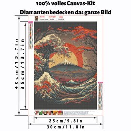 LUYLOM Diamond Art Painting Kit Diamond Painting Bead Art 5D Mosaic Art Embroidery Kit Handmade All Over Type Bead Art DIY Handmade