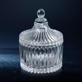 Dappen Dish for Acrylic Nails, Large Monomer Dish with Lid for Monomer Acrylic Nail Liquid, Clear Glass Cup for Acrylic Powder, Gel Polish, Acrylic Nail Brush Cleaner Holder, Nail Tech Must Haves. 3oz