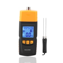 Garsent Moisture Meter for Wood, GM620 Digital Moisture Detector for Wood or Building Materials with LCD Display -10-60°C