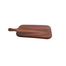 Point Virgule Walnut Wood Serving Board with Handle, Perfect for Serving Appetizers and Cheese, 44 x 22 cm