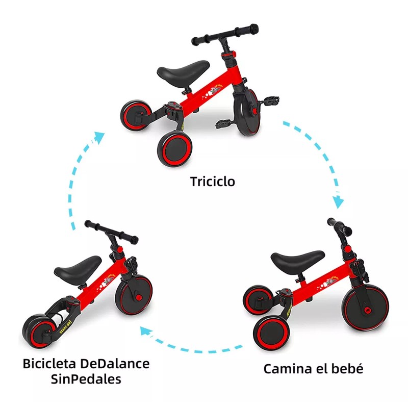 Show Me Triciclo 3 En 1 Para Niños Bicicleta Equilibro