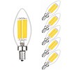 SHUWDKAR Low Voltage Bulbs 12 Volt Candelabra Base LED Bulbs,