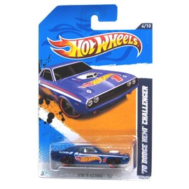Hot Wheels 2012 Racing '70 Dodge Hemi Challenger Blue Card 174