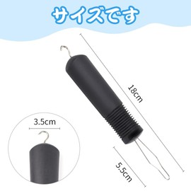 Button Hook, Button Aid, Easy to Hold Button, Self-Aid Tool, Zipper Hook, Easy One Hand, For Elderly People, Rehabilitation, Button Closure, Zipper Hook, Button-Aid, Lightweight