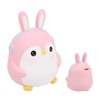 Piggy Bank Cartoon Cute Penguin Shape Pink Large Capacity Coin