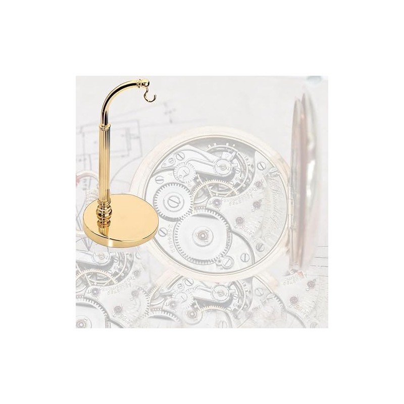 TAURISH Pocket Watch Display Stand - Half Arch Chrome, Brass