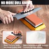 HMPLL Knife Sharpening Stone Set, Professional Whetstone 4 Side Grit