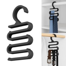 NewGround Designs Tie Belt & Scarf Holder - Stylish Organiser System Tie Holder Belt Holder Scarf Hanger - Wardrobe Hanger/Hanger