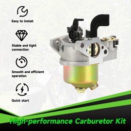 XIKOBY Carburetor Carb Kit Compatible with Monster Mega Moto 80cc 105cc Mini Bike MMB80 MMB105 Motovox MBX10 Baja DB30 Dirt Bug Coleman B100 RT100 Go Kart 79cc 97cc Engine Parts with Throttle Cable