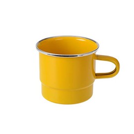 GRÄWE Stacking Cup Enamelled 8 cm Yellow 300 ml Capacity