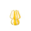 Table Lamp Stripes Glass Transparent / Yellow Small