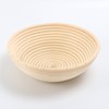 Set of 2 Bread Baking Baskets Natural Rattan for Bread