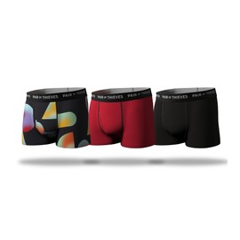 Pair of Thieves Men's Exclusive Super Soft 3 Pack Trunks, Short Leg Boxer Briefs for Men Pack Shape Wear, XX-Large