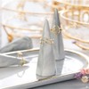 oskas Modern Marble Ring Holder for Bedside Table Ceramic Cone