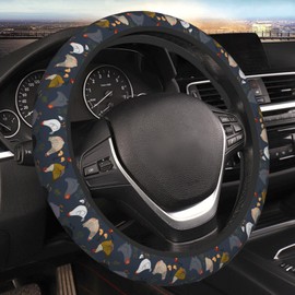 Chicken Universal 15 Inch Car Steering Wheel Cover for Men Women