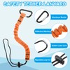 MECCANIXITY Retractable Tool Lanyard 2ft with Aluminum Buckle and Adjustable
