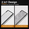 Linear Shower Drain, 28 Inch Brushed Nickle 304 Stainless Steel