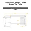Teraves Modern L Shaped Gaming Desk 66'' Corner Computer Desk