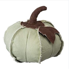 Primitives by Kathy Fabric Pumpkin Decoration, Large, Green