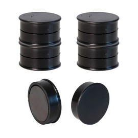 Magnets for Magnetic Board – Pack of 10 | 25 mm x 7 mm Magnets Strong | Whiteboard Magnets | Fridge Magnets | Black Magnets | Pin Board Magnets | Fridge Magnets Diz Equipment