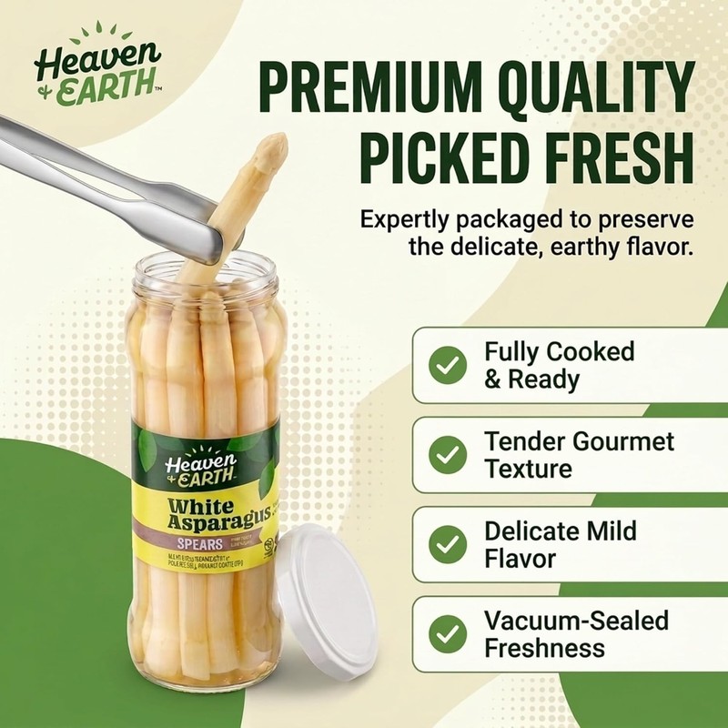 Heaven & Earth White Asparagus Spears 12.5oz (6 Pack) |