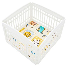 PJYuCien Machine Washable Square Dog Playpen Mat, 36 inches Wide, Non-Slip Pet Pen Pee Pad, Suitable for Indoor/Outdoor Puppy Training (Note: Mat only, playpen not Included !!!)
