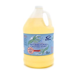 LandLSoap Antibacterial Unscented Pure Castile Soap Liquid for Face, Hand & Body Wash-Vegan, Non-GMO, Made in USA, Liquid Castile Soap, All Skin Types, Dry & Sensitive Skin (1 Gallon)