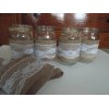 8 Burlap Mason Jar Sleeves, DIY Wedding Decorations, Rustic Wedding
