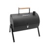 Portable Charcoal Grill with Warming Rack, Wooden Handle, Tabletop BBQ