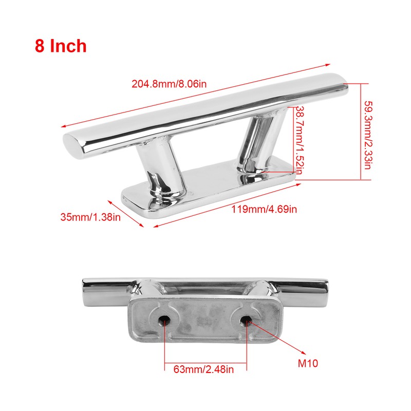Boat Dock Cleats Professional Hollow Design 316 Stainless Steel Dock