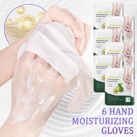LJYBoBin Hand Mask Moisturizing Gloves 6 Pack,Hydrating Hand Mask for Women,Soft Gloves for Dry Cracked Skin I