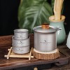 Boundless Voyage Titan Camping Tea Maker Outdoor Cup Titanium Cup