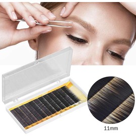 Cejas Postizas Naturales de 11mm, Extensión de Cejas Falsas Individuales, Realzador de Cejas Artificiales, Fibra Suave y Cómoda, Reutilizables y Fáciles de Aplicar