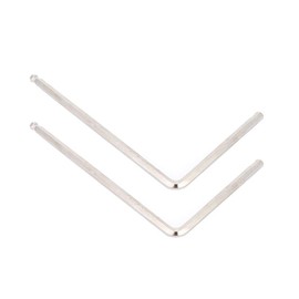 Guitar Truss Rod, Durable Guitar Allen Wrench, 2 Right Angle for Martin Guitar, Guitar Tuning Set Up for Guitar Lovers (Silver, 5mm Diameter)