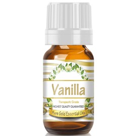 Pure Gold Essential Oils Pure Gold Essential Oils Vanilla Essential Oil for Diffuser & Aromatherapy C 0.33 Fl Oz C Pure Vanilla Scent