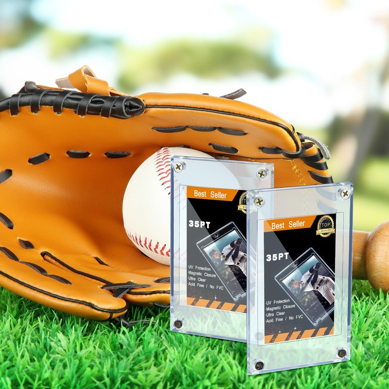 5 Pieces 4 Screw Trading Card Protector, Baseball Sleeves Card