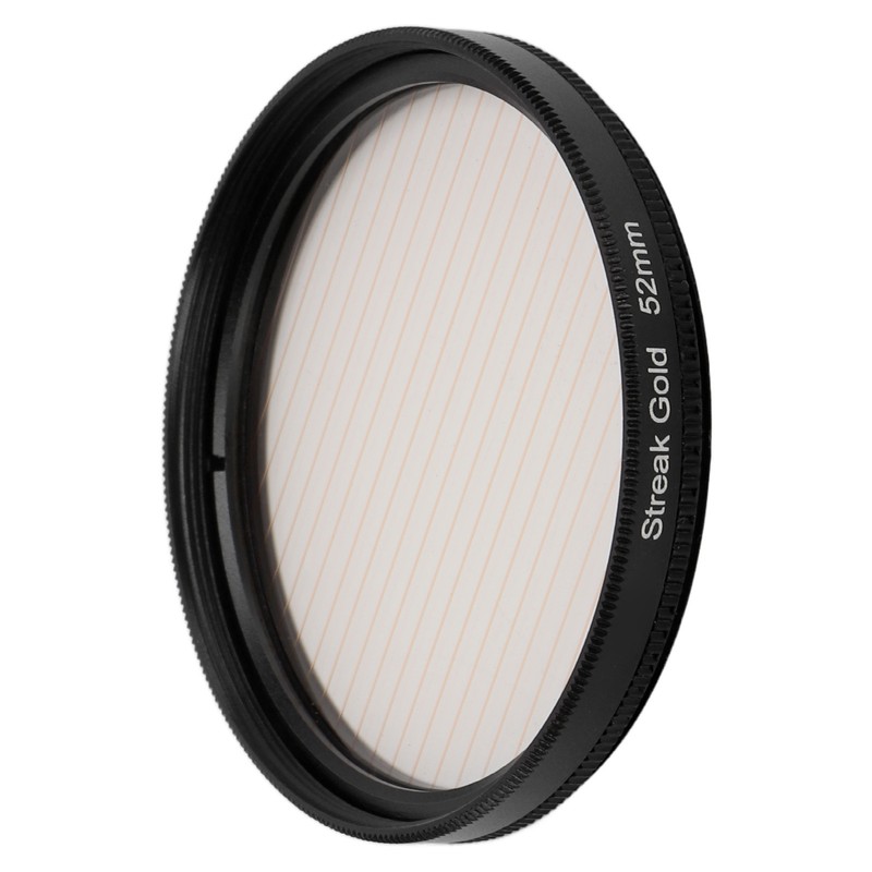Gold Streak Anamorphic Effect Filter UHD Optical Glass Waterproof Scratch