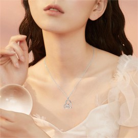 YFN Labrador Necklace Sterling Silver Labrador Pendant Necklace Labrador Jewelry For Women Labrador Retriever Gifts For Dog Lover Mom Dad