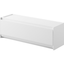 Yamazaki 8462 Magnetic Cutlery Case, White, Main Unit: W 10.2 x D 3.1 x H 3.5 inches (26 x 8 x 9 cm), Tower Tower Easy Open/Close, Stackable