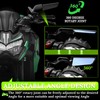 Motorcycle Rear View Mirrors, Stealth Wind Wing Side Mirrors Compatible